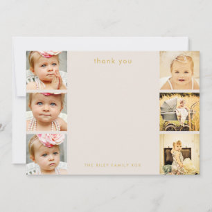 Naturligt Baby Tack 6 - Flat foto-Ram-kort Kort