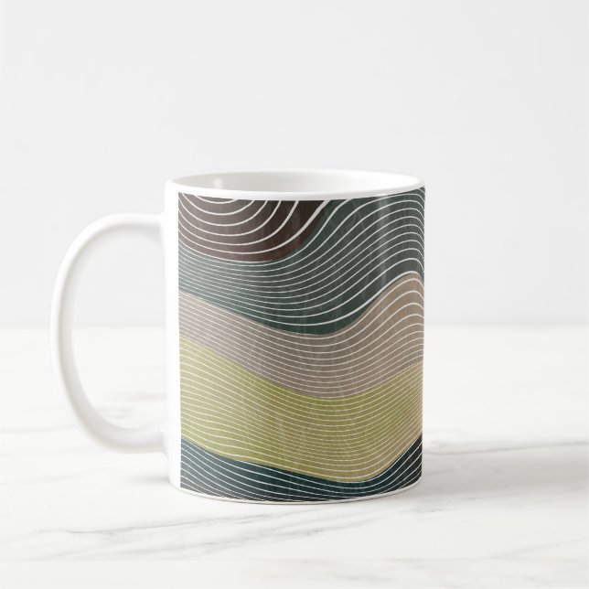 Naturligt Backe: Liggande Mönster Kaffemugg (Vänster)