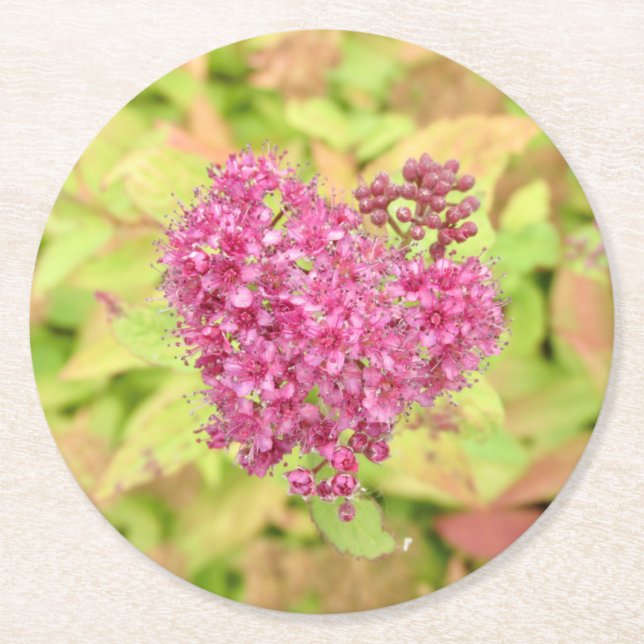 Naturligt blommande hjärta - piercing by <Pil höge Underlägg Papper Rund (Framsidan)