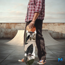Naturligt Boho-minimalistiskt skateboard - Earthy