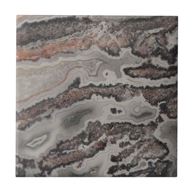 Naturligt Crazy Snöre Agate Photo Tile Kakelplatta (Framsidan)