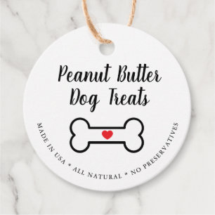 Naturligt Gourmet Hund Treat Gåvor Etiketter