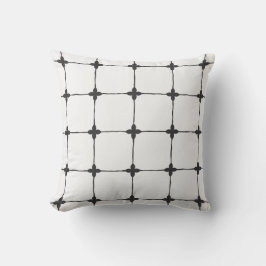 Naturligt Grid Off-White Kudde