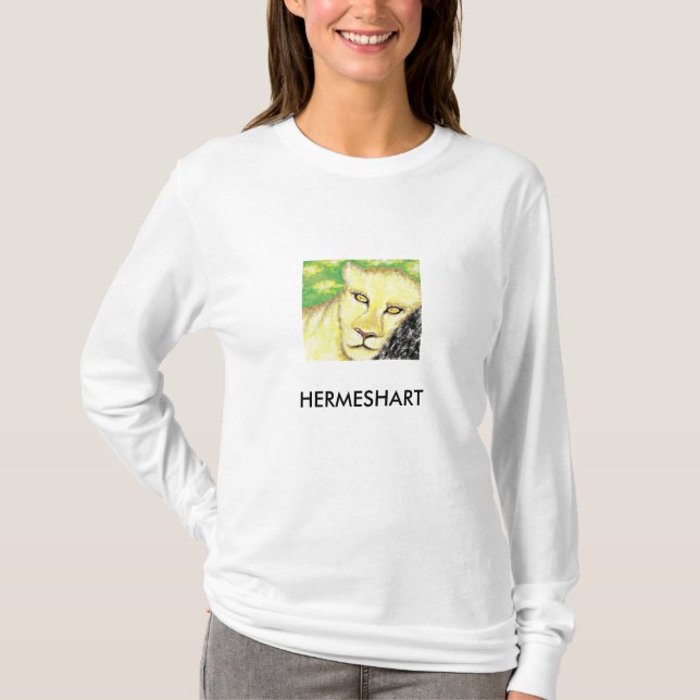 Naturligt Hermes H, HERMESHART T Shirt (Framsida)
