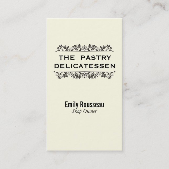 Naturligt Inslag | Delikatesser 2 Visitkort (Framsida)