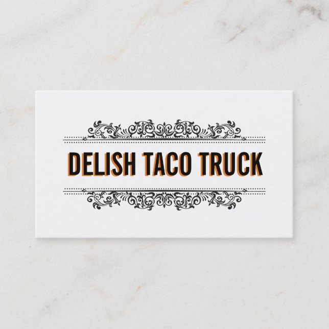 Naturligt Inslag | Food Lastbil Visitkort (Framsida)