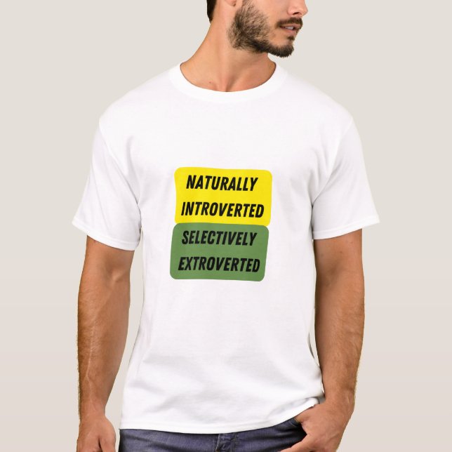 naturligt introducerad selektivt extroverad t shirt (Framsida)