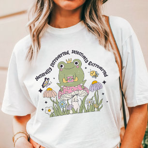 Naturligt Introvert Svälj Selektivt Extrovert Grod T Shirt