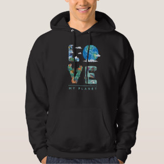 Naturligt klimat för jordens Kärlek-miljö Hoodie