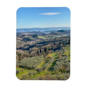 Naturligt landskap i Toscana, resa Italien Magnet