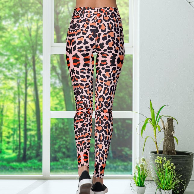 Naturligt leopard Skriv ut Mönster Leggings (Skapare uppladdad)