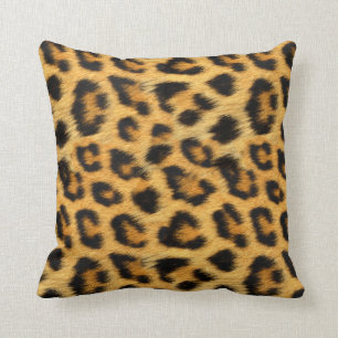 Naturligt leopard Struktur Skriv ut Pillow Kudde