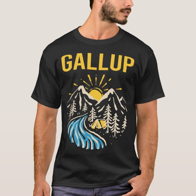 Naturligt liggande gallup t shirt (Framsida)