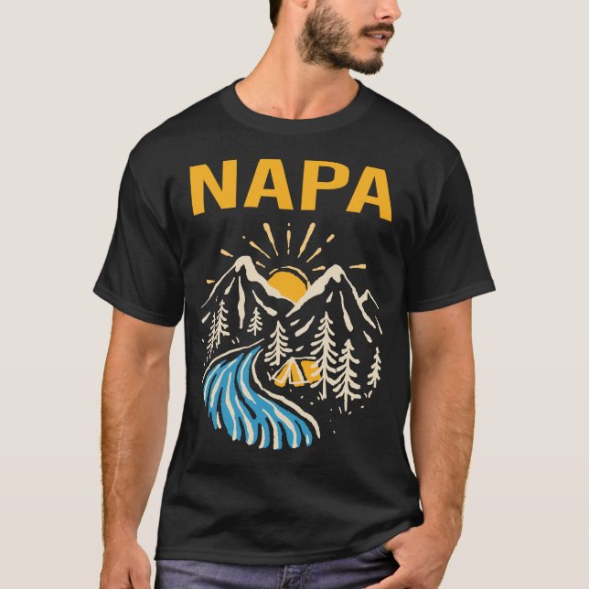 Naturligt liggande Napa T Shirt (Framsida)