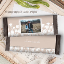 Naturligt Light Beige Bröllop Candy Pub Wrapper