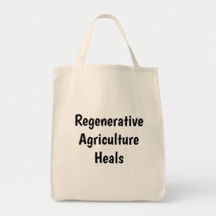 Naturligt material "Regenerative Agriculture Heals Tygkasse