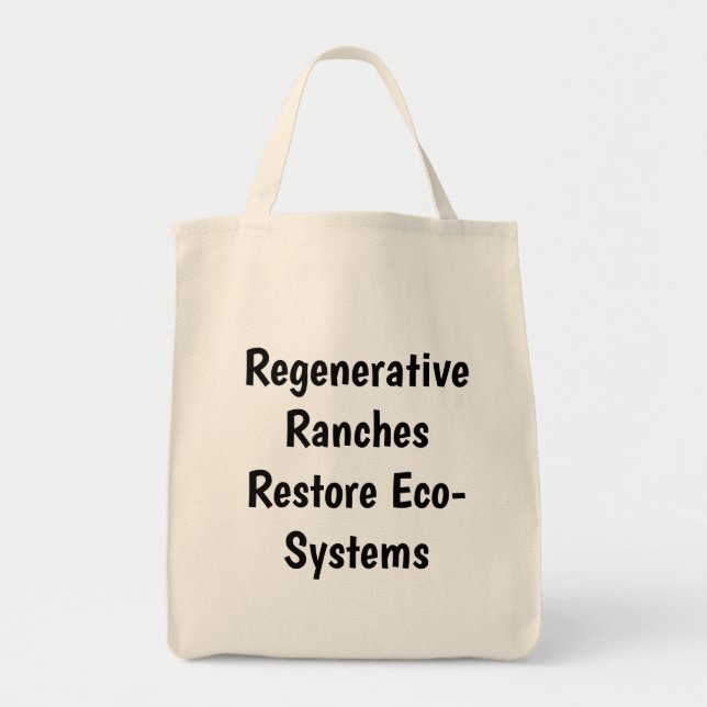 Naturligt material "Regenerative Ranches Restore.. Tygkasse (Framsidan)
