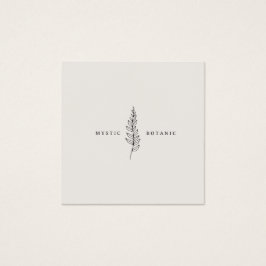 Naturligt modernt visitkort för botaniskt Löv