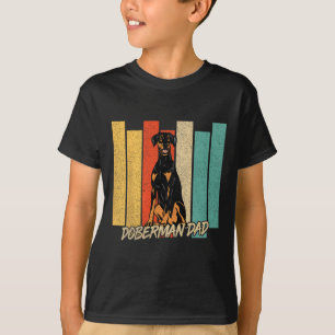 Naturligt öar Doberman Hund Pappa Hundägare Fars d T Shirt
