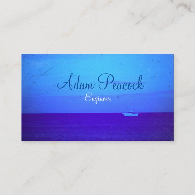 Naturligt och djärvt moderna synhavet och Himlar m Visitkort (Framsida)