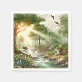 Naturligt område i Tigers Pappersservett