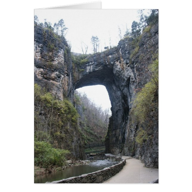 Naturligt överbrygga Va. Hälsningskort (Framsidan)