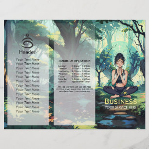Naturligt skogsbruk Yoga Fitness Meditation Instru
