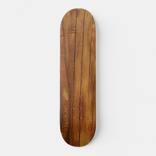 Naturligt trä mini skateboard bräda 18,5 cm (Framsida)
