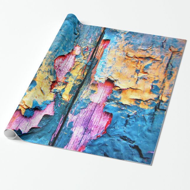 Naturligt väder verkställer gammalt stiger ombord presentpapper (Utrullad)