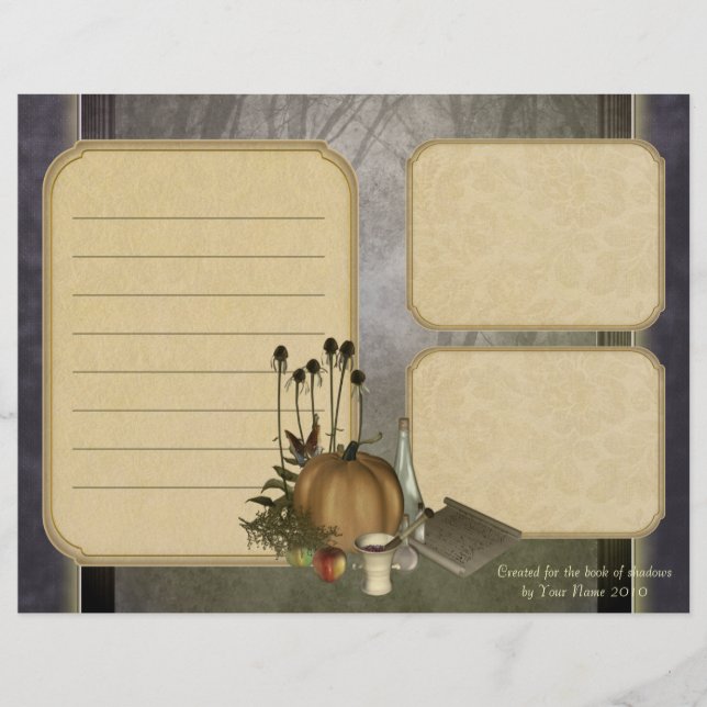 Naturligt Witch Keepsaké Papper (Framsida)