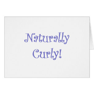 Naturligtvis Curly Hair Hälsningskort