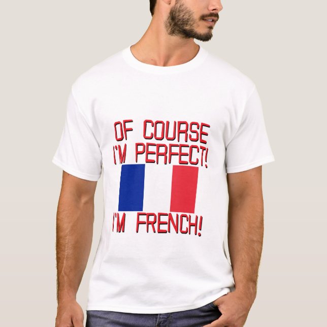 naturligtvis im perfekt im FRENCH.png T-shirt (Framsida)