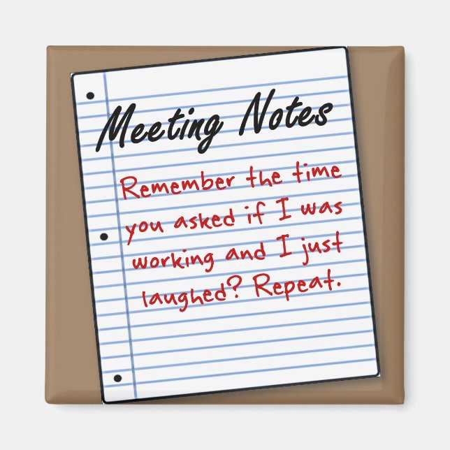 Naturligtvis jobbar jag magnet (Framsidan)