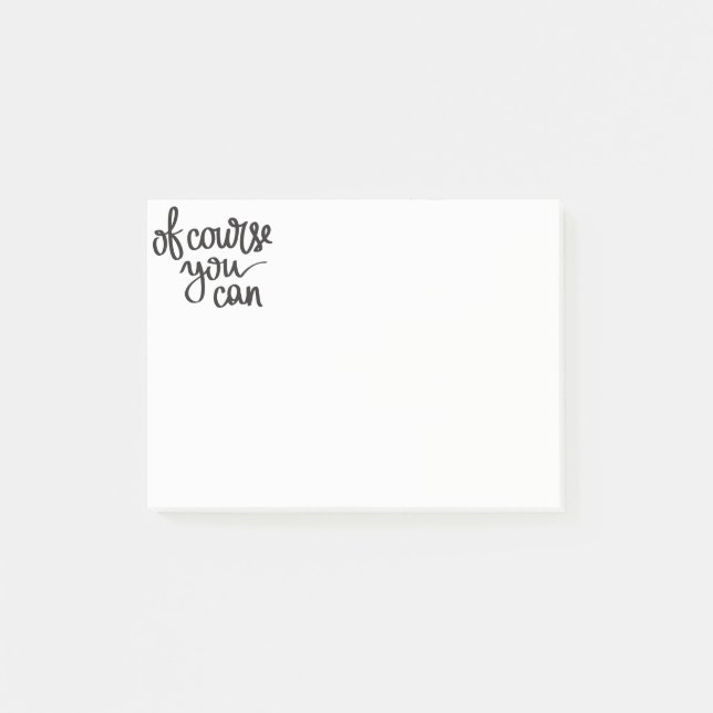 "Naturligtvis kan du" posta det noterar Post-it Block (Framsida)