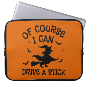 Naturligtvis kan jag köra en Stick Halloween Laptop Fodral