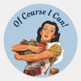 Naturligtvis kan jag runt klistermärke