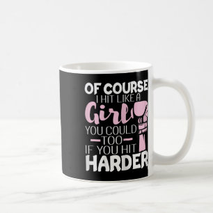 Naturligtvis Slå jag som en flicka - Boxing Kickbo Kaffemugg
