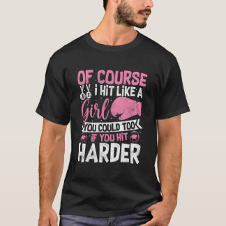Naturligtvis slår jag som en kickboxnings-sparring t shirt