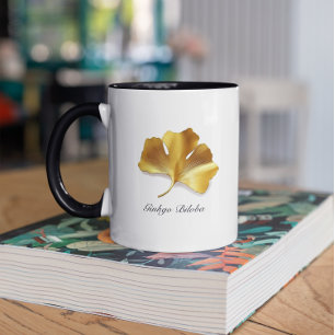 Naturliv: anpassadet Golden Ginkgo Biloba Mugg
