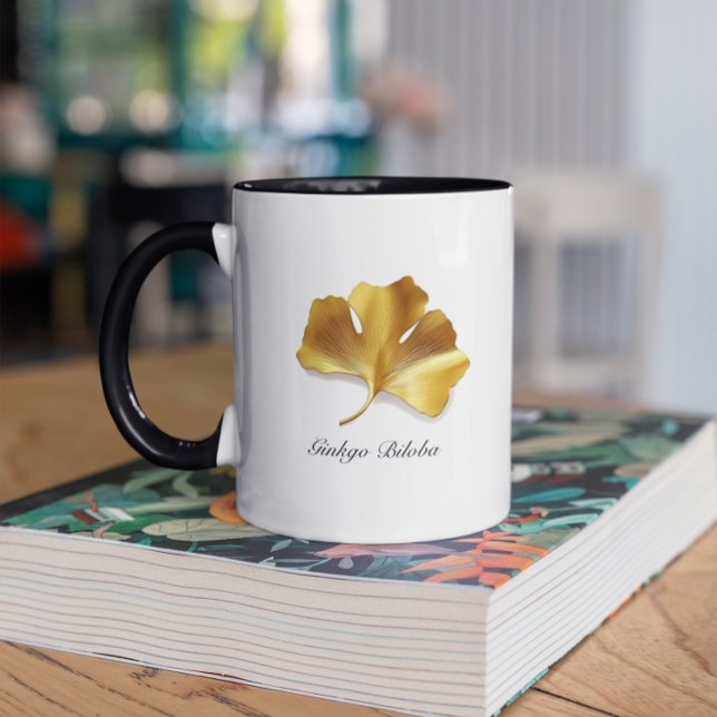 Naturliv: anpassadet Golden Ginkgo Biloba Mugg (Skapare uppladdad)
