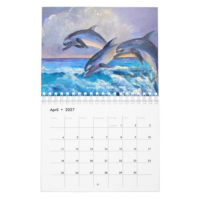 Naturmålarfärg och foton från MHamiltonArt Kalender (Apr 2027)