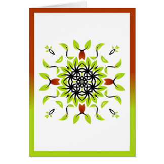 Naturmandala 04 hälsningskort