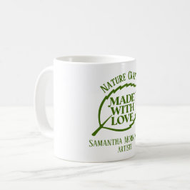 Naturmärke - TILLVERKAT MED KÄRlek - BLAD 1 Kaffemugg