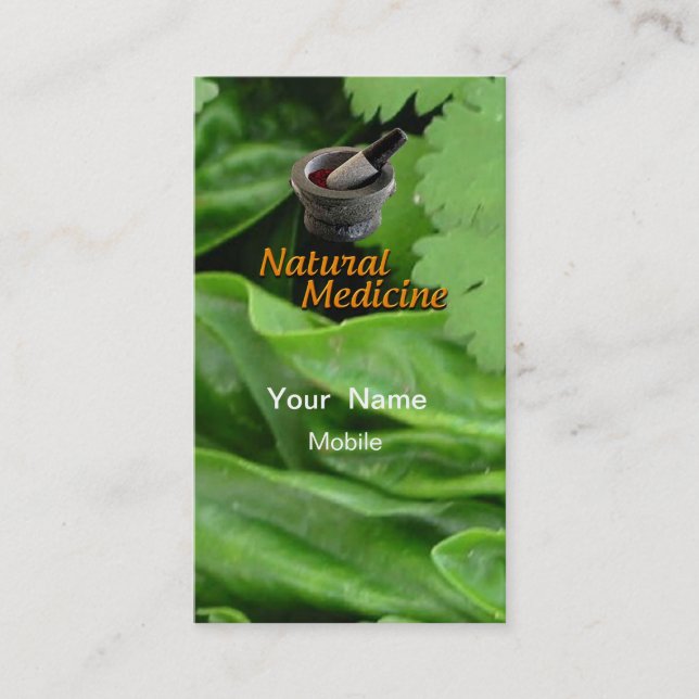 Naturmedicin Visitkort (Framsida)