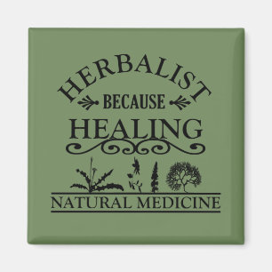 Naturmedicinska växtbaserade växtbaserade läkemede magnet