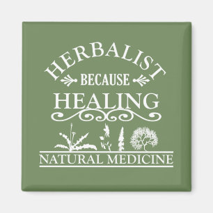 Naturmedicinska växtbaserade växtbaserade läkemede magnet