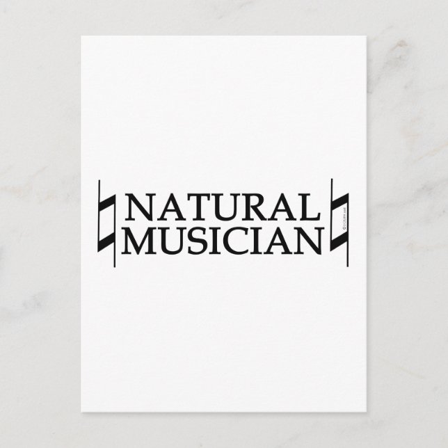 Naturmusiker Vykort (Framsida)