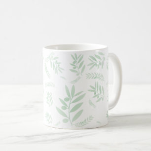 Naturoliver gren mönster kaffemugg