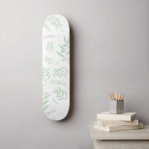 Naturoliver gren mönster mini skateboard bräda 18,5 cm