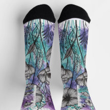 Naturpalett: Lila, skalning och blåfärgad senor